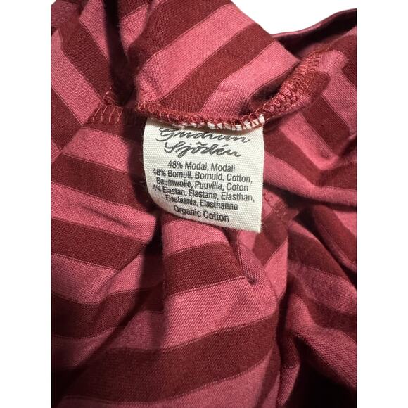 Gudrun Sjödén Organic Cotton/Modal Striped Dress Size L Lagenlook Scandi Style - Picture 6 of 7